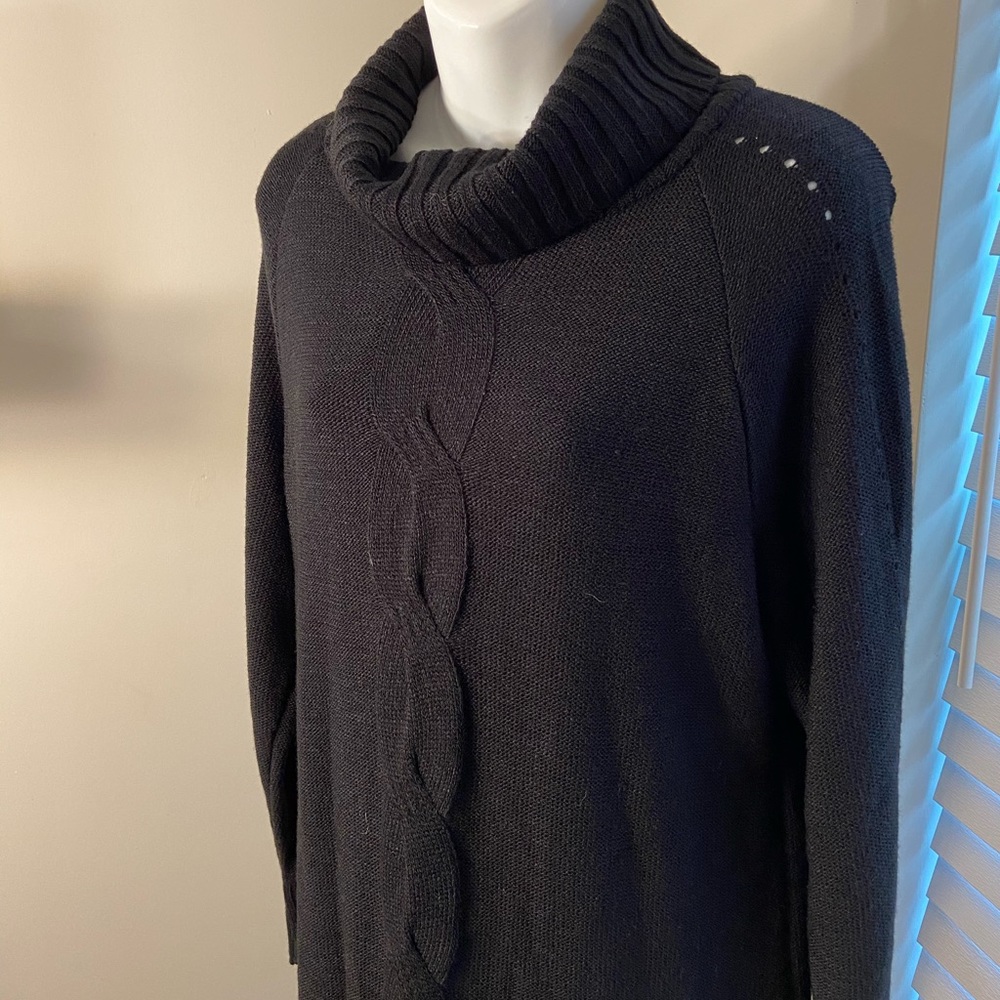NINA LEONARD Black Sweater Dress $79 NWT S/M/XL